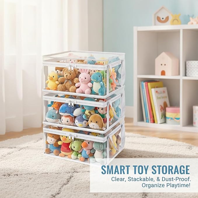 Large Clear Plastic Storage Box - Image 8