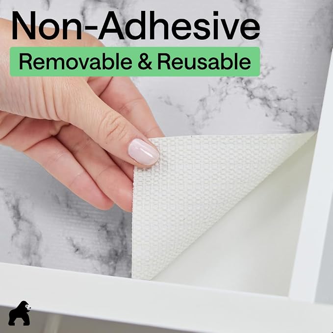 GORILLA GRIP DripGuard Shelf Liner, Non-Adhesive Drawer and Kitchen Cabinet - Image 7