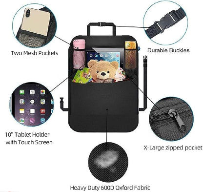 Premium Backseat Organizer for Kids 2 Pack, Heavy Duty Waterproof and Stain - Image 5