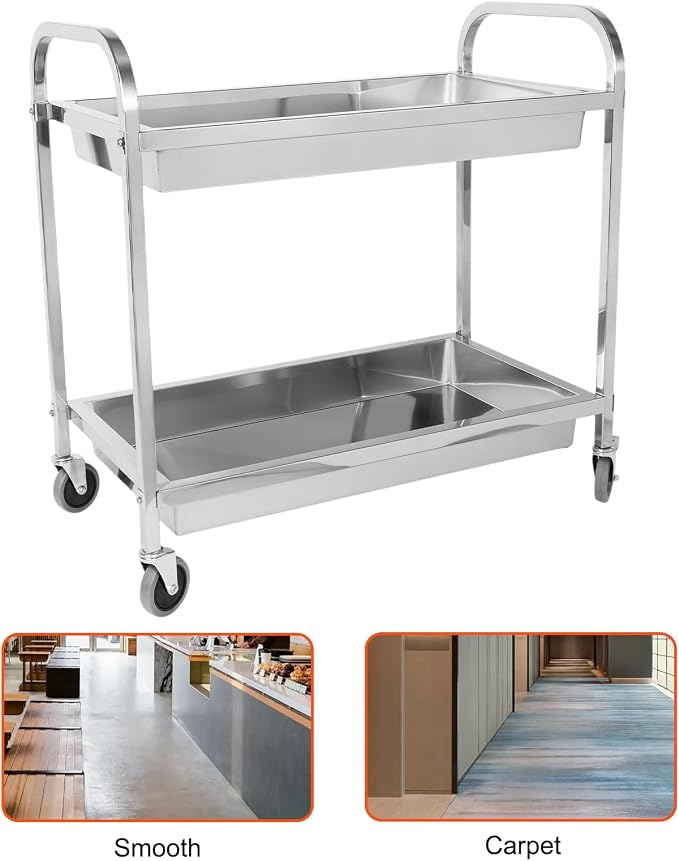 Stainless Steel Kitchen Cart - Image 6
