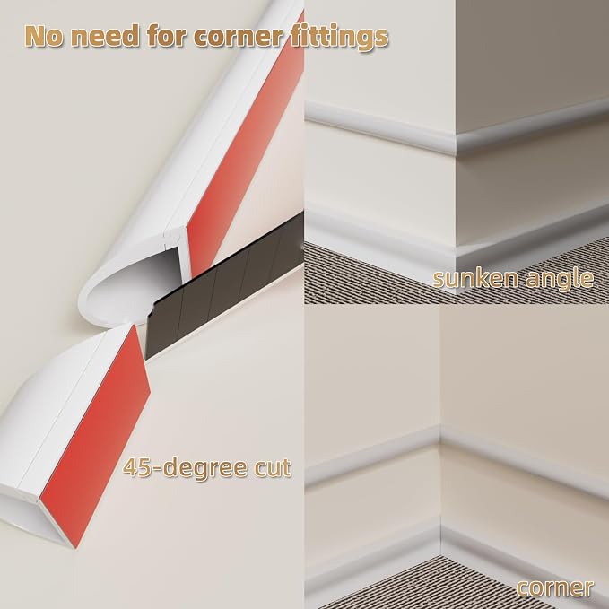 78" Side Open One Cord Hider for Wall Mounted Tv, Extension Cable Cover to Hide - Image 5