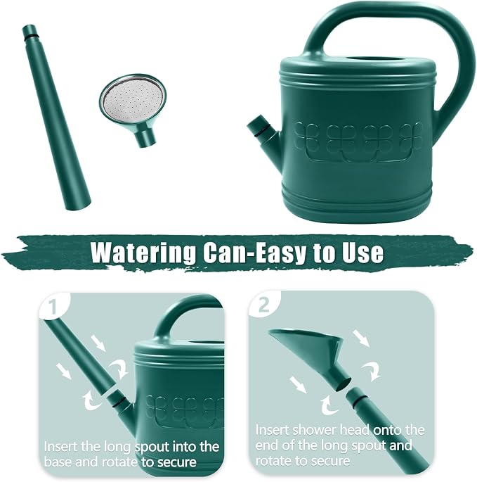 2 Gallon Watering Can, Outdoor Watering Can - Image 5