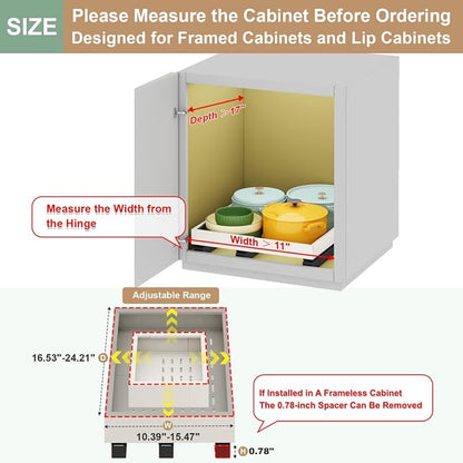Pull out Cabinet Organizer, Expandable Width, Depth - Image 2