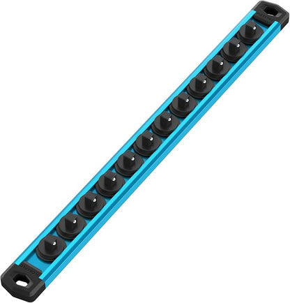 WORKPRO Magnetic Socket Organizer, 1/4-Inch Drive Aluminum Alloy Socket Rail by WORKPRO