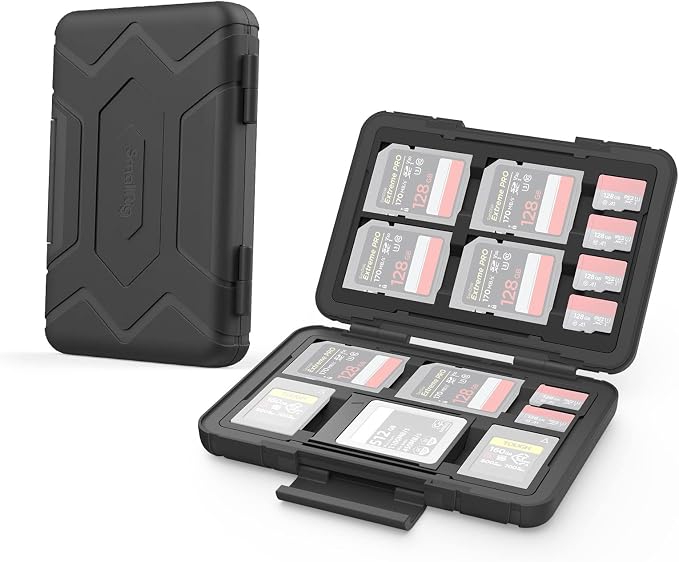 SMALLRIG Memory Card Holder Case 15 Slots, Water-Resistant by SmallRig