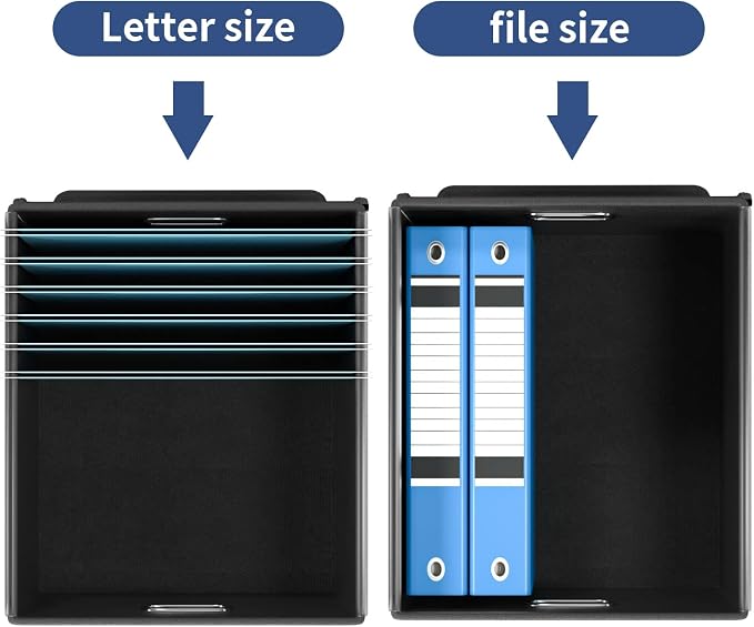 File Organizer Box with Lids, Collapsible File Folder Organizer | File Box with - Image 3