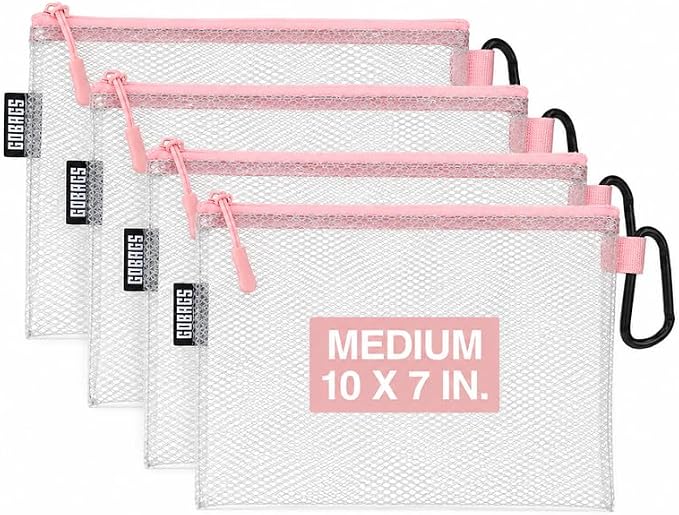 GOBAGS Air Production Medium Clear Zipper Pouch – Cable Organizer & Travel Gear by Unknown