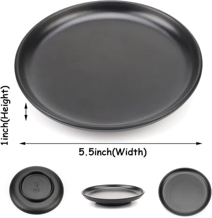 Black Jewelry Dish Decorative Trinket Tray Bowl - Image 2