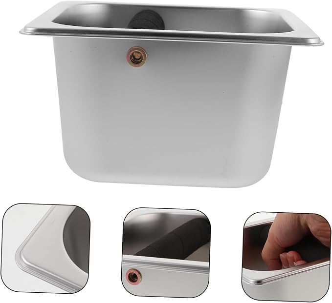 Stainless Steel Espresso Compact Coffee Ground Container - Image 4