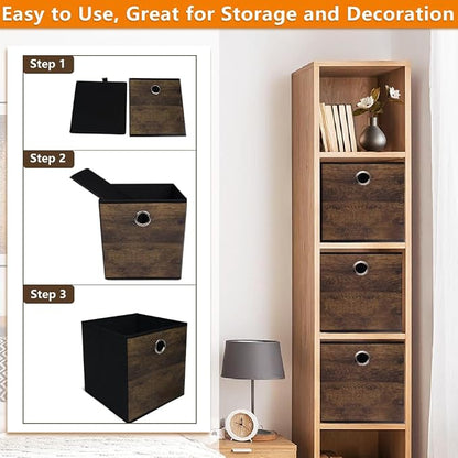 4 Pack Durable Storage Cube Bins - Image 4