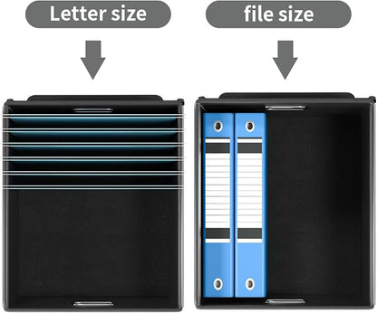File Organizer Box with Lids, Collapsible File Folder Organizer | File Box with - Image 6