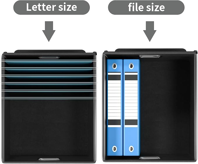 File Organizer Box with Lids, Collapsible File Folder Organizer | File Box with - Image 3