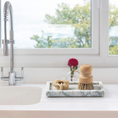 Natural Small Marble Vanity Tray, Luxury Stone Organizer - Image 4
