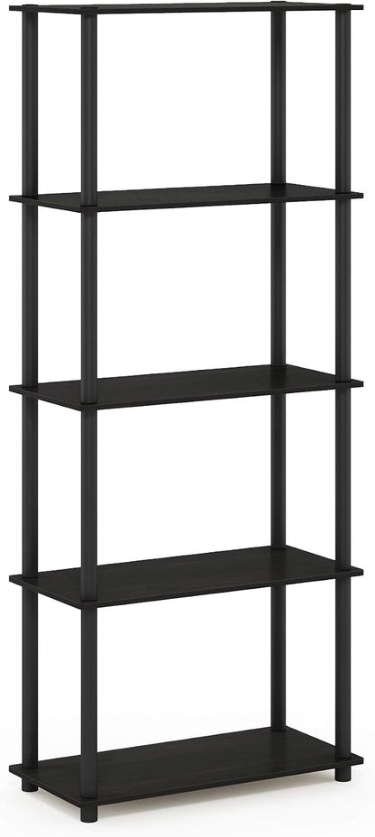 Furinno TURN-N-TUBE Storage Shelves, 5-Tier Book Shelf, Corner Shelf, Toolless - Image 5