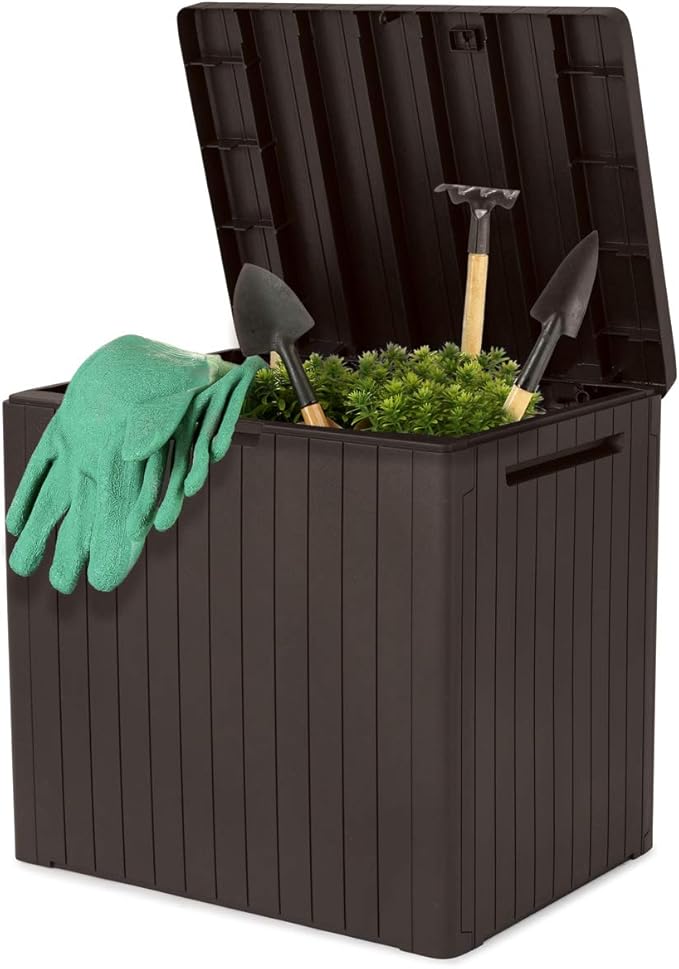 Keter City Outdoor Plastic Storage Box Garden Furniture 57.8 x 44 x 54.8 cm - Image 2