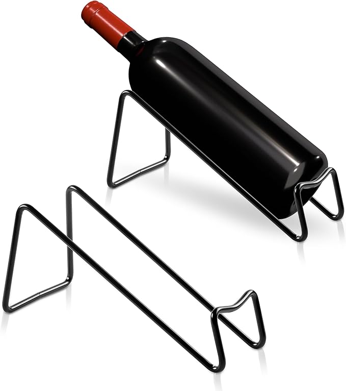 TONLEA Countertop Wine Rack, Metal Small Wine Rack, Tabletop Wine Storage Stand by TONLEA
