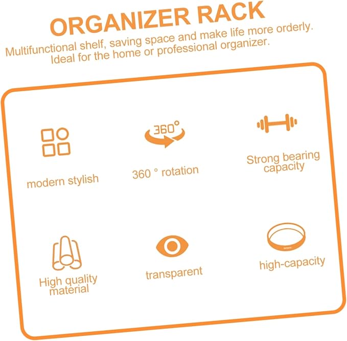STOBAZA Rotating Storage Rack for Kitchen Seasonings and Cosmetics – Round - Image 5