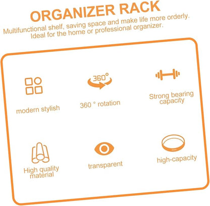STOBAZA Rotating Storage Rack for Kitchen Seasonings and Cosmetics – Round - Image 5