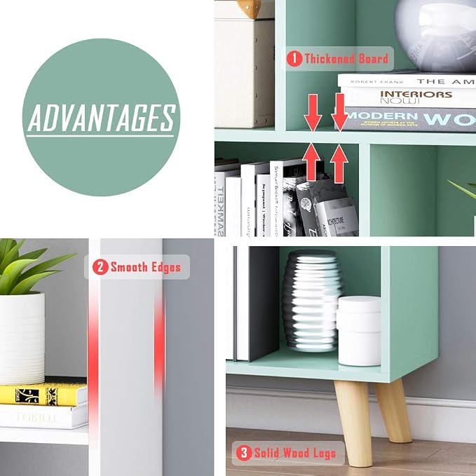 IOTXY Wooden Open Shelf Bookcase - Image 6