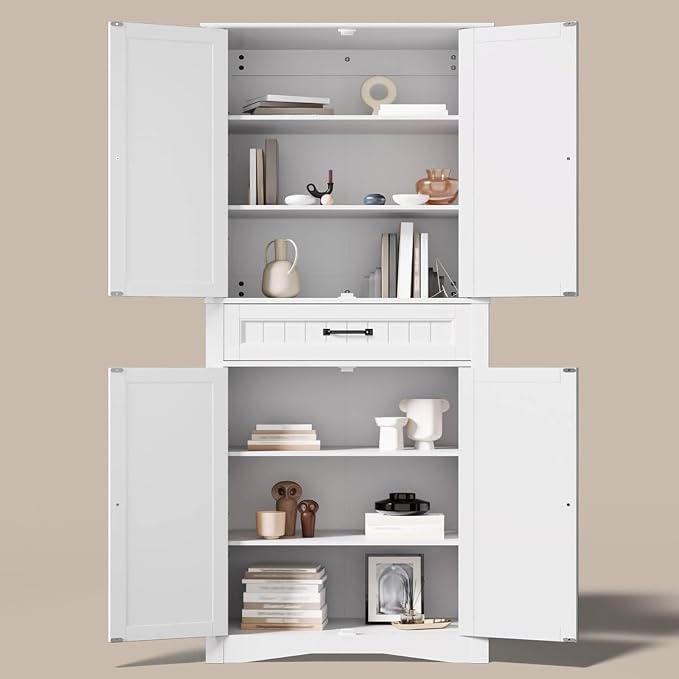 Gizoon 71'' Kitchen Pantry Storage Cabinet, Freestanding Pantry Organizers and - Image 9