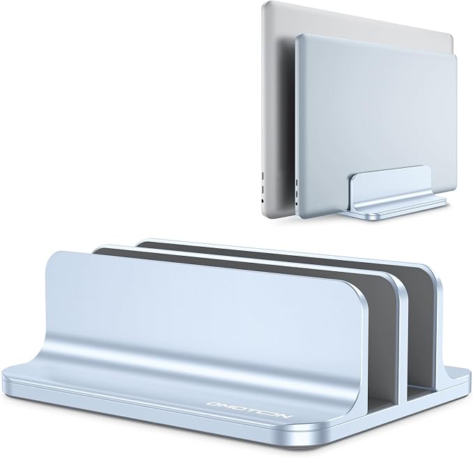 OMOTON Vertical Laptop Stand, Desktop Aluminum Mac Book Stand by OMOTON