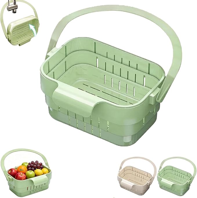 Foldable Hanging Kitchen Sink Drain, No-Drill Hanging Drain Rack Food by Unknown