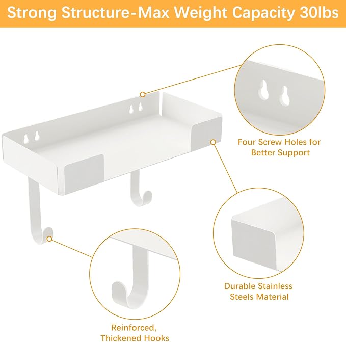 JUYSON Ironing Board Holder Wall Mount, Iron Board Storage Hanger - Image 4