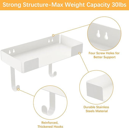 JUYSON Ironing Board Holder Wall Mount, Iron Board Storage Hanger - Image 4