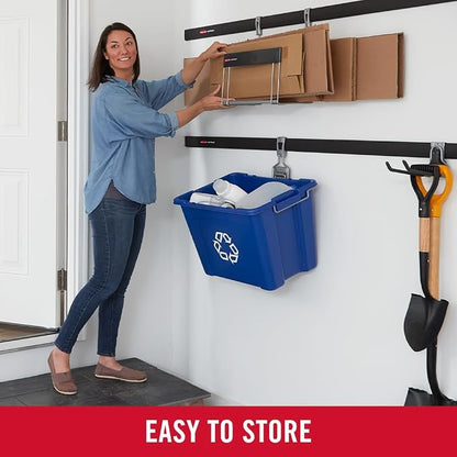 Rubbermaid Garage FastTrack Recycled Cardboard Holder, Wall Mounted Recycling - Image 3