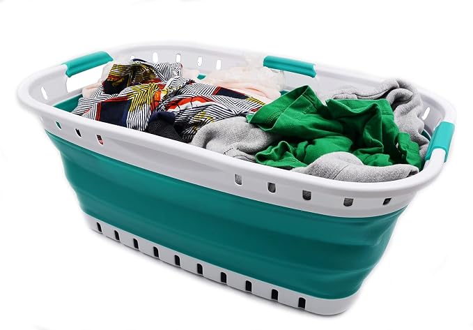 SAMMART 44L Collapsible Plastic Laundry Basket - Image 5