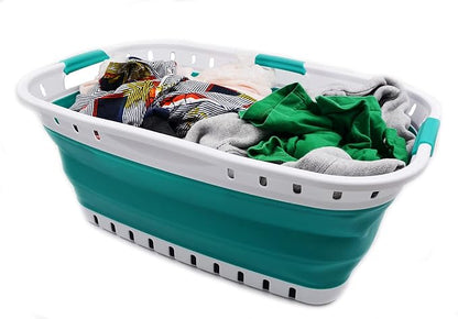 SAMMART 44L Collapsible Plastic Laundry Basket - Image 5