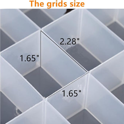 Feadily 2PCS 36 Grids Large Plastic Organizer Box - Image 3