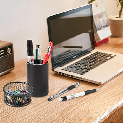Pen Holder & Paperclip Holder, 2 Pack Aluminum Alloy Waterproof Mesh Paper Clip - Image 7