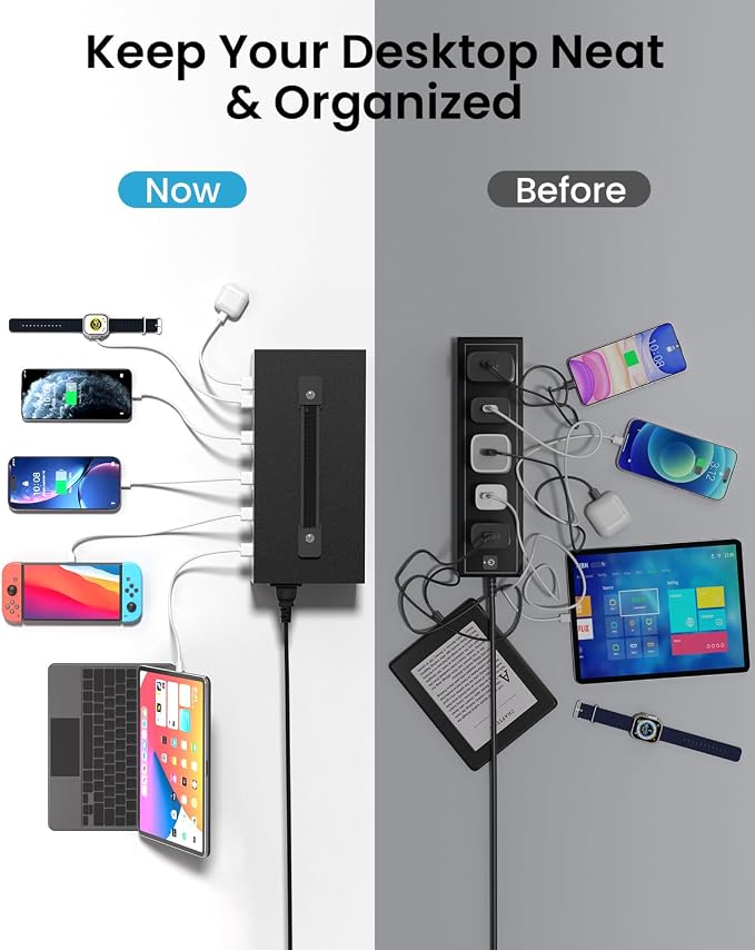 300W USB~c Charging Station, 40 Port USB Charger Block, Fast Charging Station - Image 5