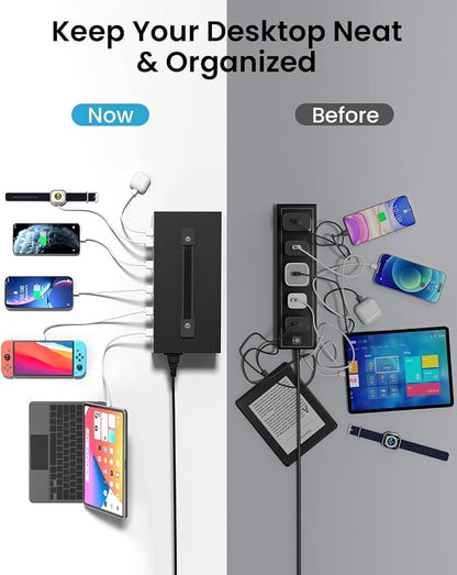 300W USB~c Charging Station, 40 Port USB Charger Block, Fast Charging Station - Image 5