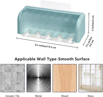 5 Slots Toothbrush Holder Wall Mount - Image 5