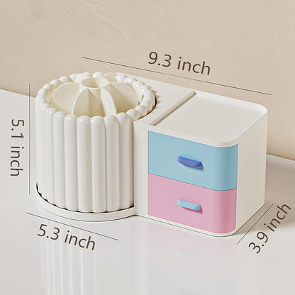 Anyoifax 360 Rotating Makeup Brush Holder 7 Slots Makeup Organizer - Image 5