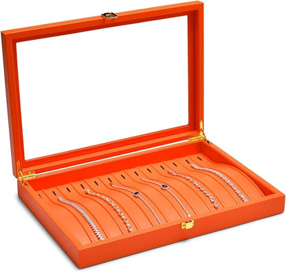 Oirlv Premium Leather Necklace Bracelet Organizer Tray - Image 2