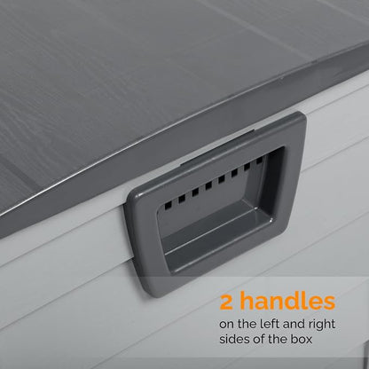 VINGLI 75 Gallon Outdoor Storage Box, Lockable Plastic Storage Containers - Image 4
