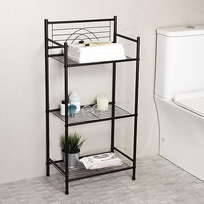 L&H UNICO 3-Tier Free Standing Wire Rack Durable Metal Shelving Storage Unit - Image 5