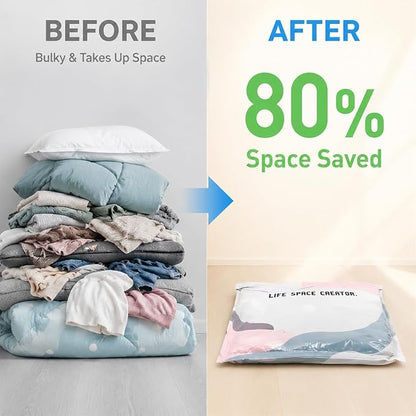 No Pump Vacuum Storage Bags, Cube Compression Storage Bags - Image 3