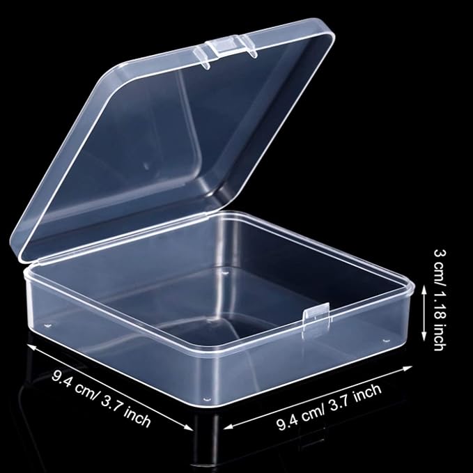 Jetec 6 Pieces Mini Plastic Clear Beads Storage Containers Box - Image 2