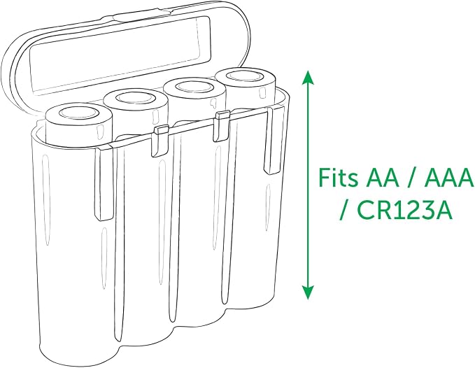 Powertron Batteries 3 Pack AA/AAA / CR123A Black Battery Holder Storage Cases - Image 9