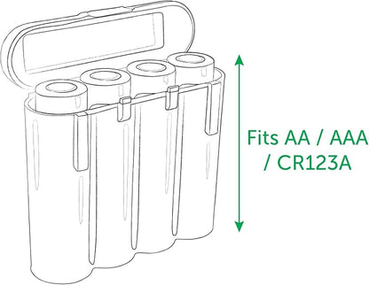 Powertron Batteries 3 Pack AA/AAA / CR123A Black Battery Holder Storage Cases - Image 9