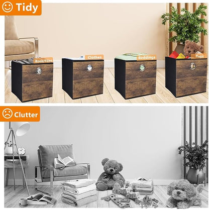 4 Pack Durable Storage Cube Bins - Image 6