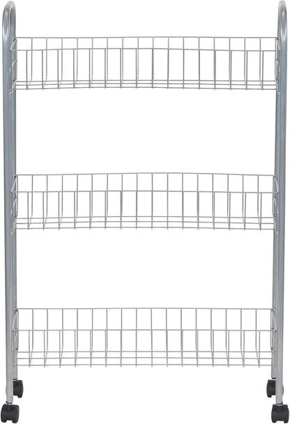 Household Essentials Slim Storage Cart, 3 Shelf Storage Cart by HouseholdEssentials