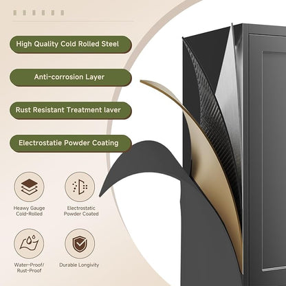 Letaya 75" H Metal Storage Cabinet - Image 8