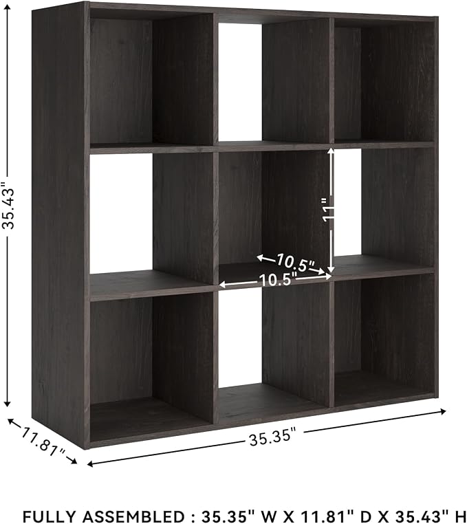 Signature Design by Ashley Piperton 9 Cube Storage Organizer or Bookcase - Image 3