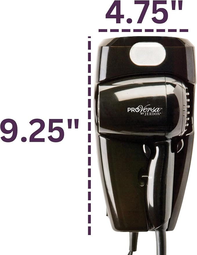 Jerdon Wall-Mount Hair Dryer - Image 2