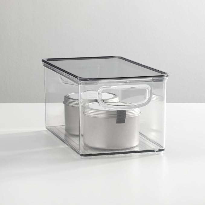 mDesign Plastic Deep Storage Bin Box Container - Image 3